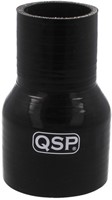 QSP Siliconen slang verloop - 16-13 mm - Zwart QSP Silicone hose reducer - 16-13 mm - Black