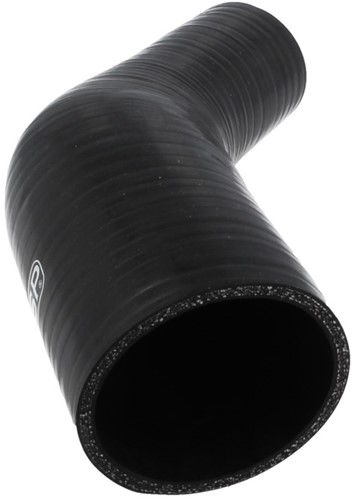 QSP Siliconen slang - 45° verloop bocht - 16-13 mm - Zwart QSP Silicone hose - 45° reducer bend - 16-13 mm - Black-3