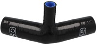 QSP Siliconen T-bocht 45° - 32 mm (19 mm aansluiting) - Zwart