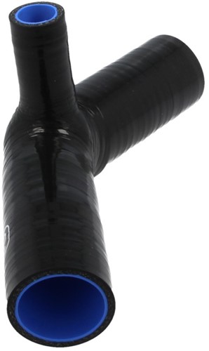 QSP Siliconen T-bocht 45° - 32 mm (19 mm aansluiting) - Zwart-3
