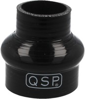 QSP Siliconen balg - verloop - 54-51 mm - Zwart