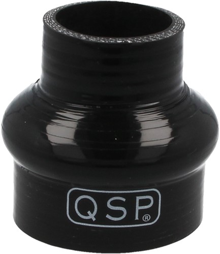 QSP Siliconen balg - verloop - 54-51 mm - Zwart