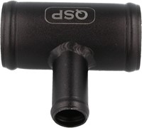 QSP aluminium T-stuk - 63 mm (25 mm aansluiting) - Zwart