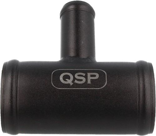 QSP aluminium T-stuk - 63 mm (25 mm aansluiting) - Zwart-3