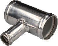 QSP aluminium T-stuk - 35 mm (25 mm aansluiting) - Zilver