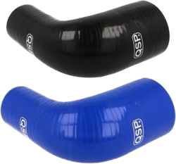 QSP Siliconen slang - 90° verloop bocht